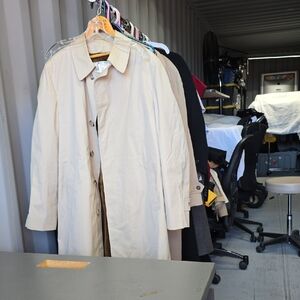 Men's Cream Trench Coat